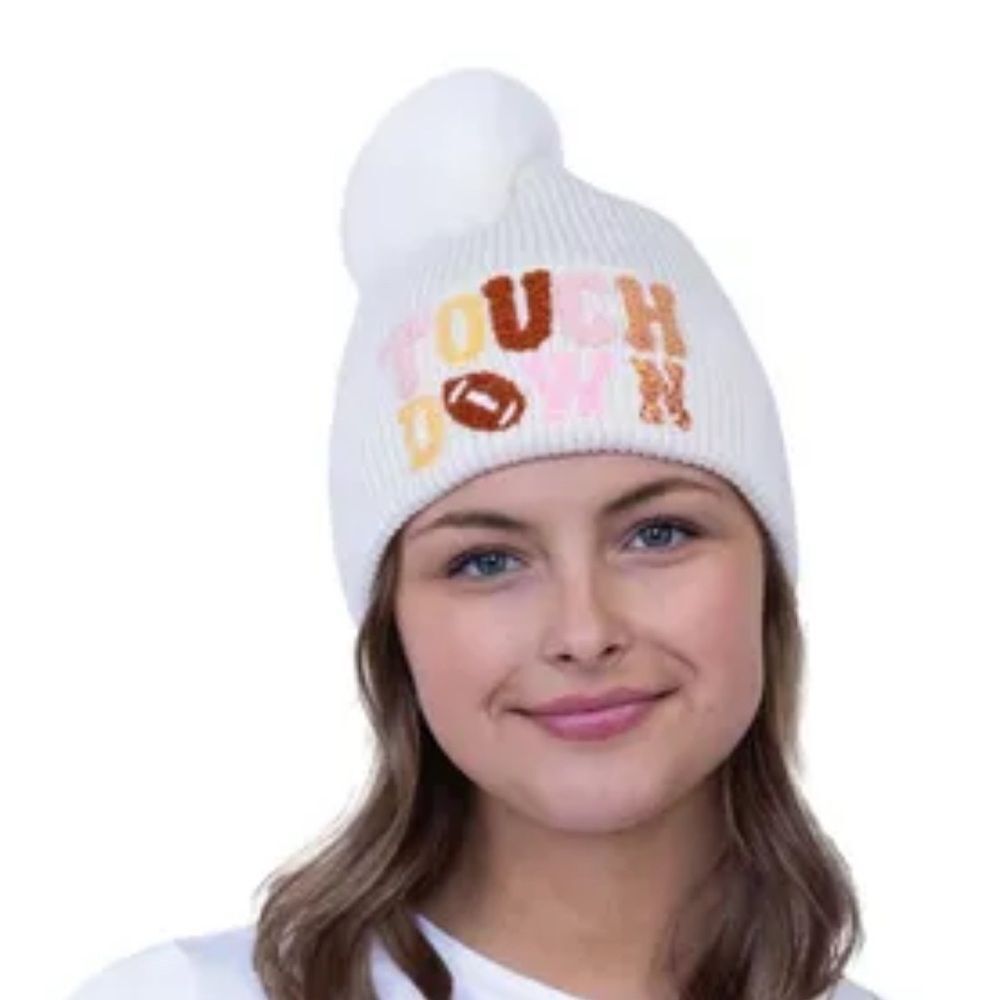Touch Down Pom Pom Hat